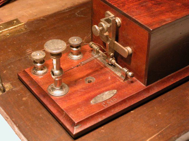 The sounder end of the box relay.